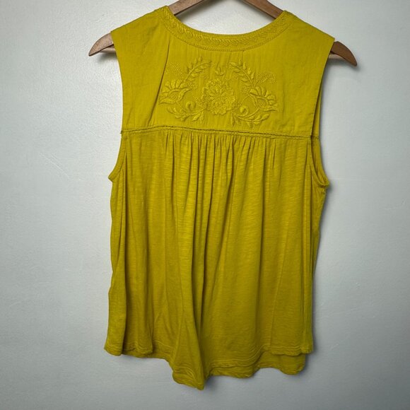 Cynthia Rowley Yellow Sleeveless Top Size Large - Picture 4 of 5